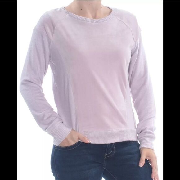 HIPPIE ROSE New Purple Velvet Raglan Sweater M - Picture 1 of 5